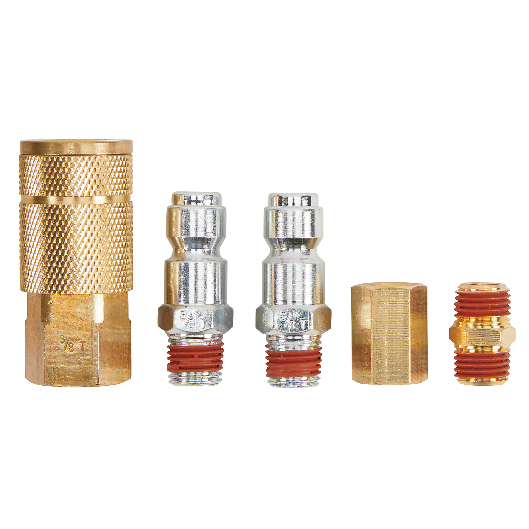 Klutch Quick-Connector Kit, 3/8in. Automotive Style, 5-Pc.